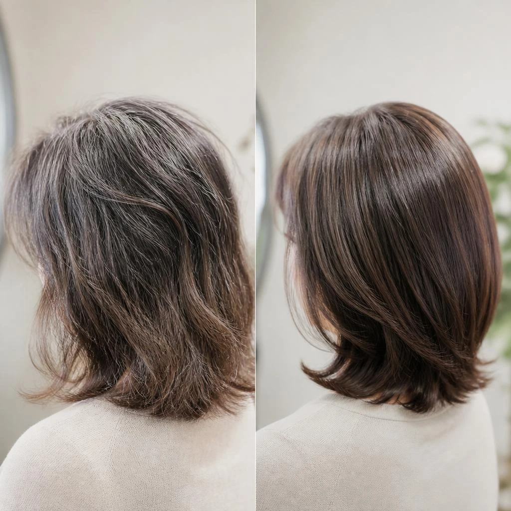 白髪とパサつき、うねりを解消して若返る魅力的なヘアスタイルを手に入れよう！