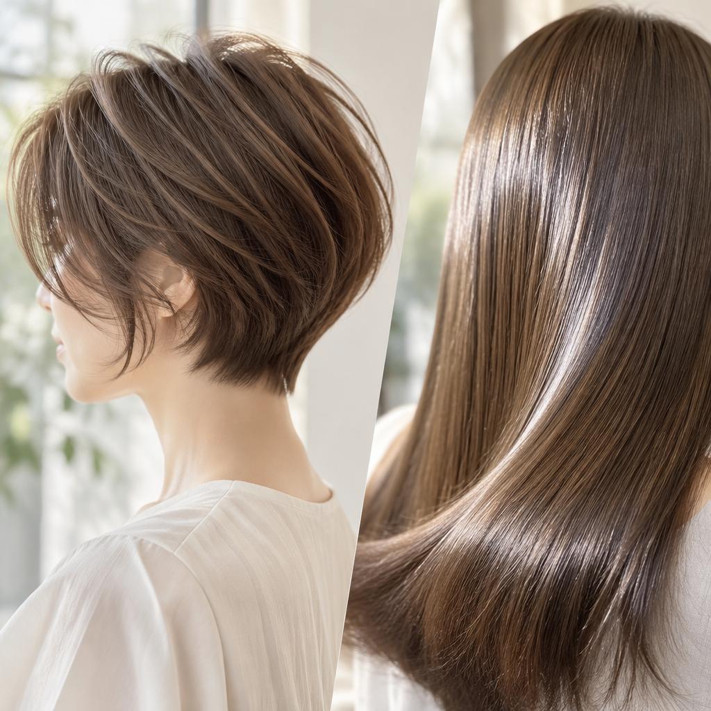 大人女性の髪に、軽やかな変化と上質なツヤを。似合うショートと髪質改善で、毎日が心弾むスタイルへ