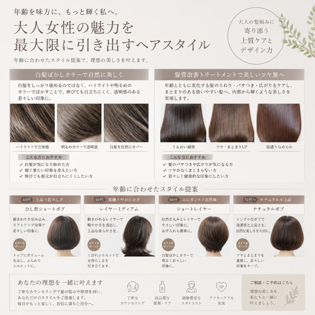 4. 大人のヘアスタイル提案