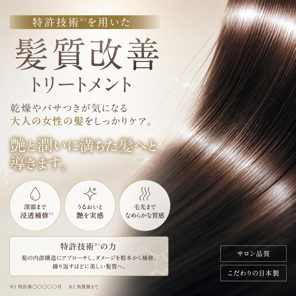 髪質改善トリートメントの効果