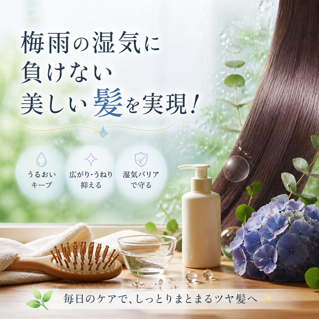 梅雨の湿気に負けない美しい髪を実現！
