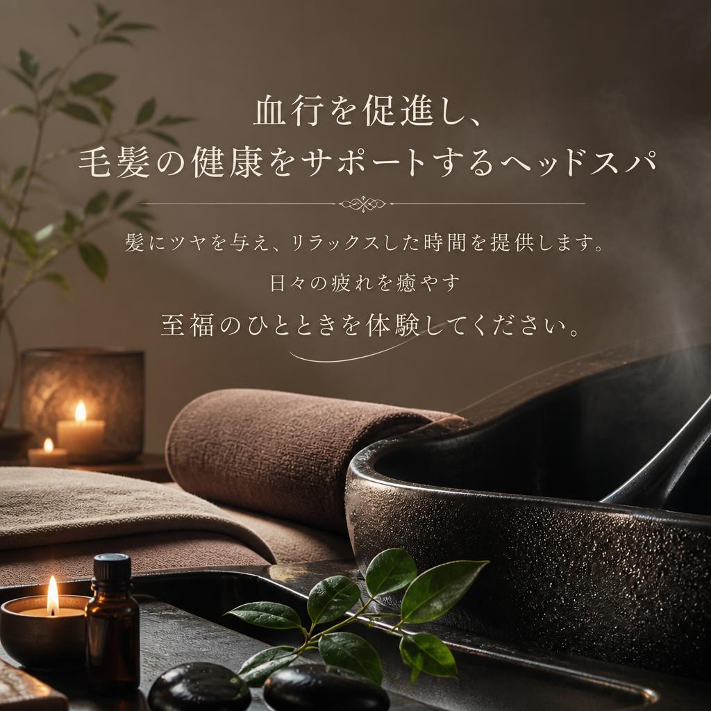 癒しのヘッドスパで心と髪をリフレッシュ