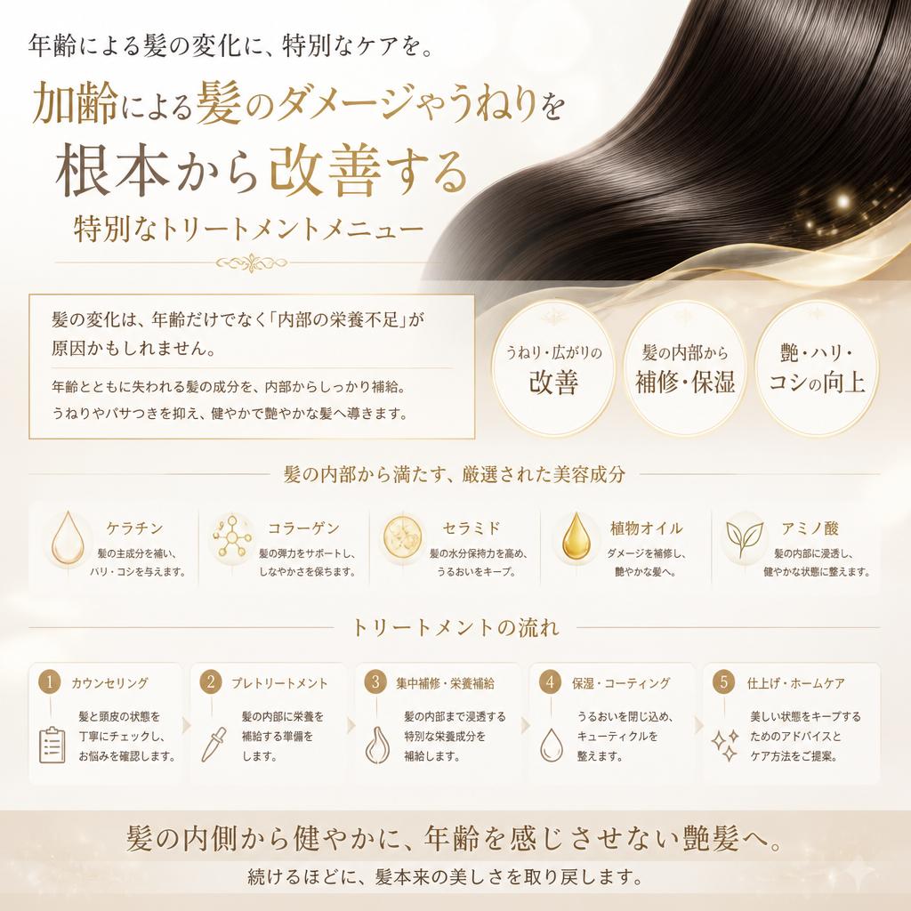 髪質改善への特別アプローチ