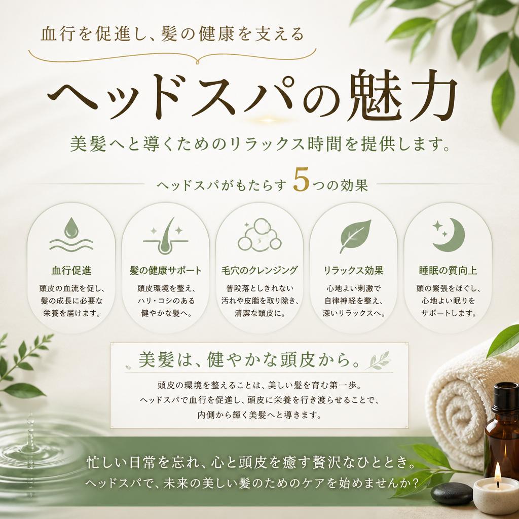 心身ともにリフレッシュ- おすすめヘッドスパメニュー