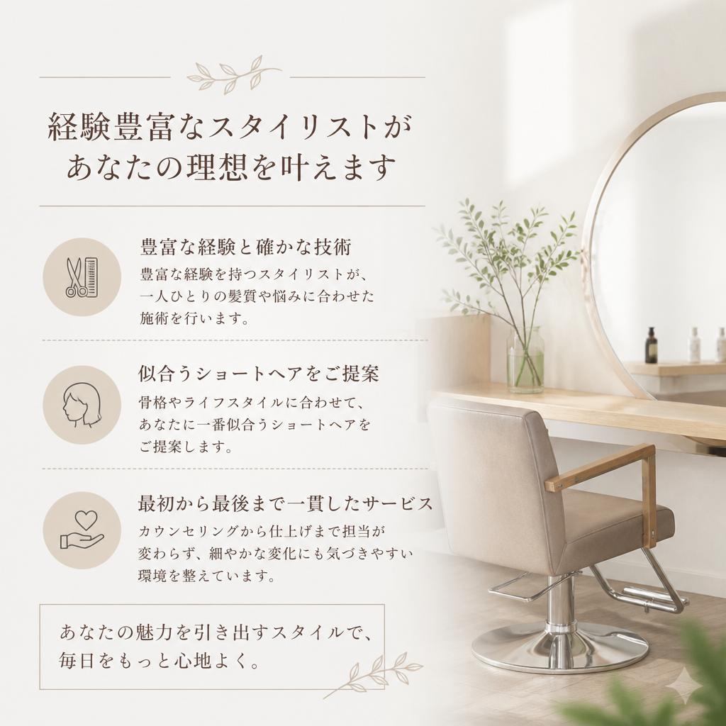 経験豊富なスタイリストがあなたの美を引き出す