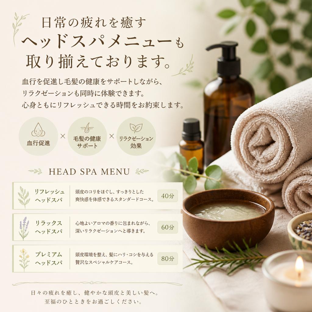 至福のヘッドスパ体験