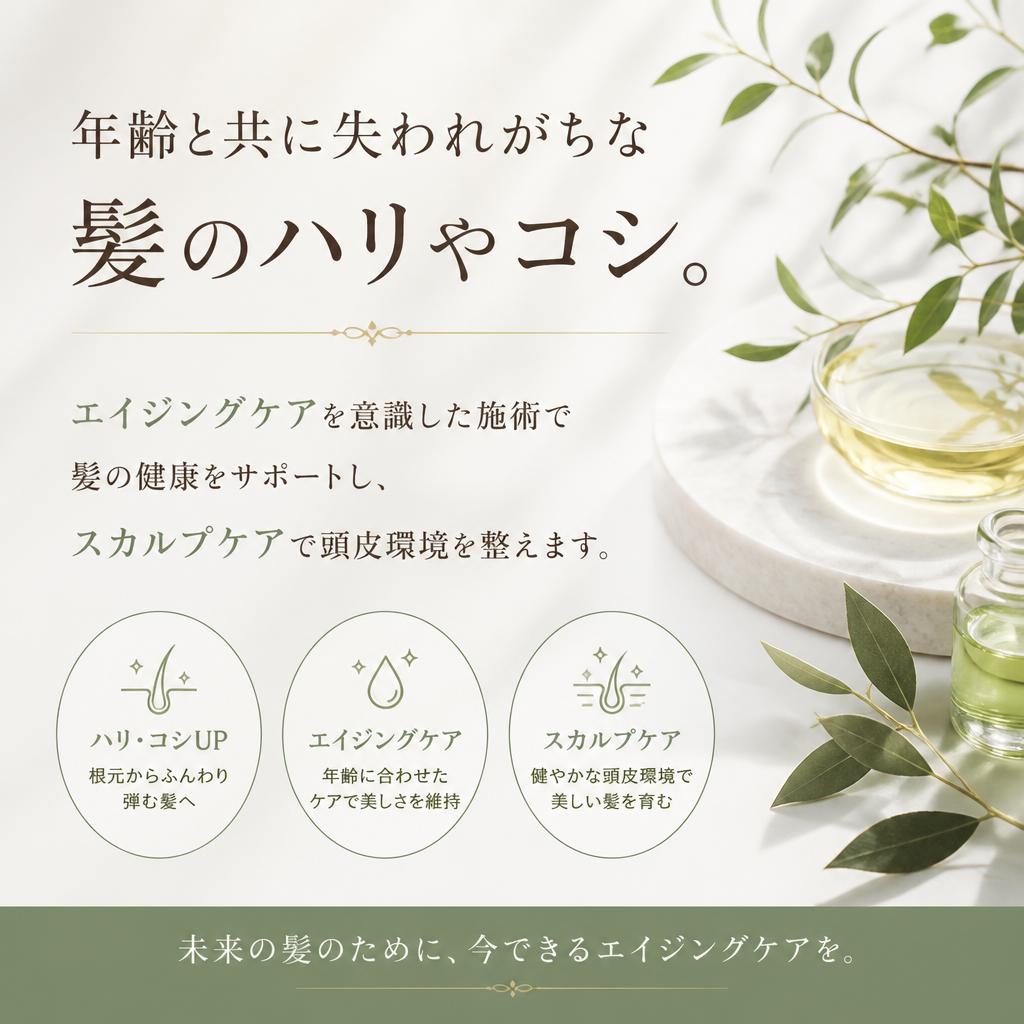 エイジングケアとスカルプケア