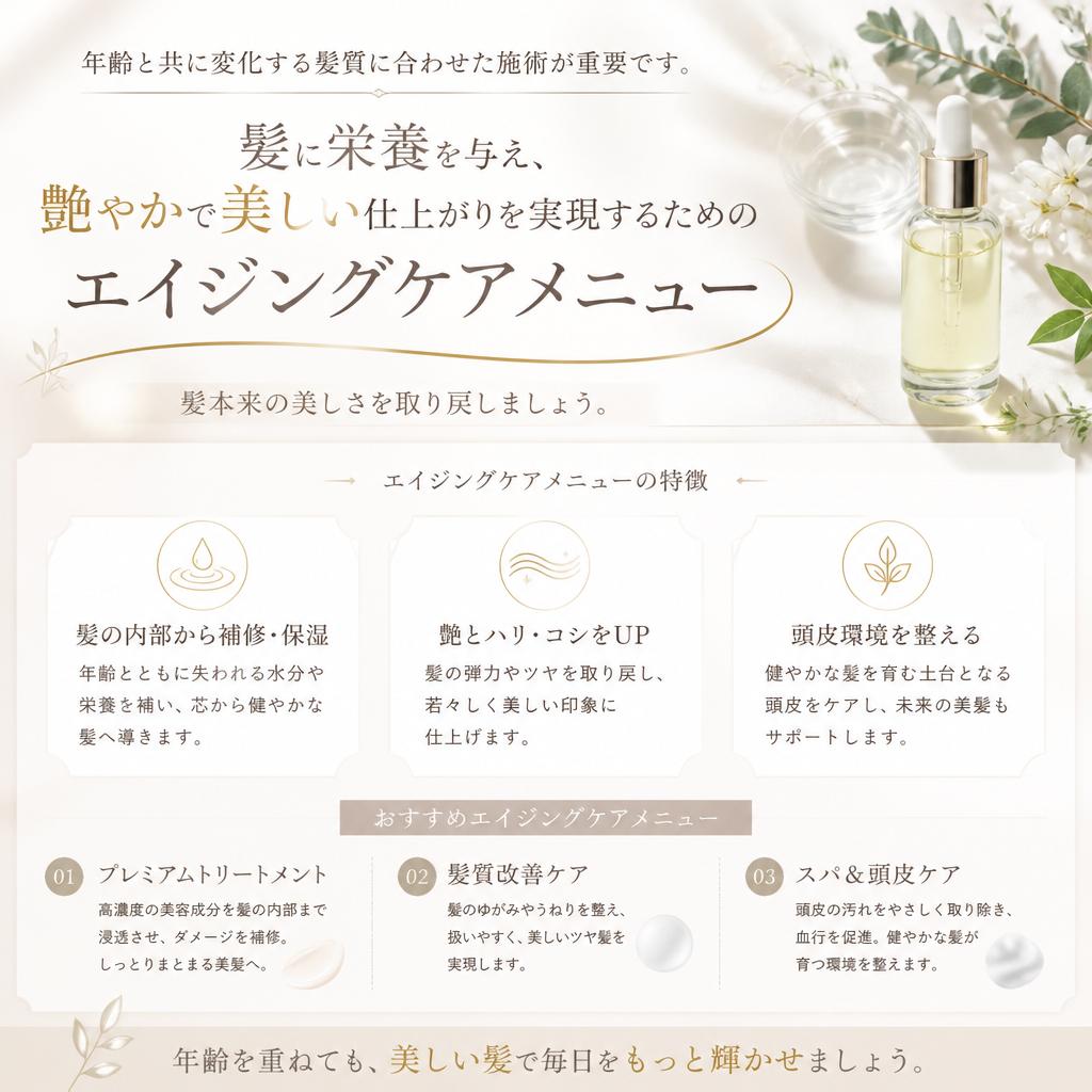 エイジングケアと髪の健康