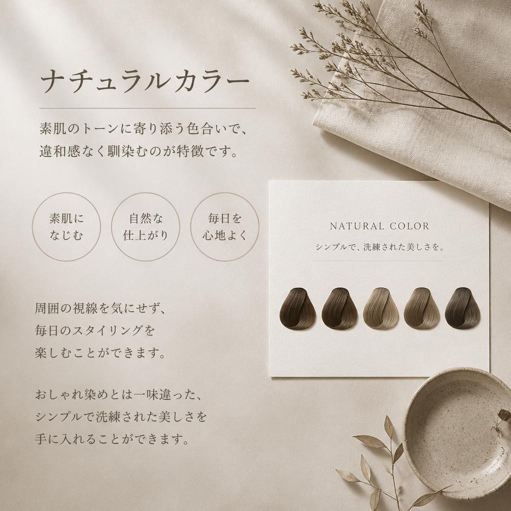 ナチュラルカラーの魅力