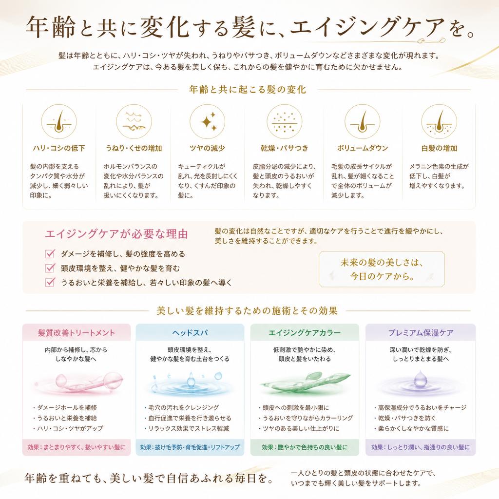 2. 髪のエイジングケアがもたらす効果