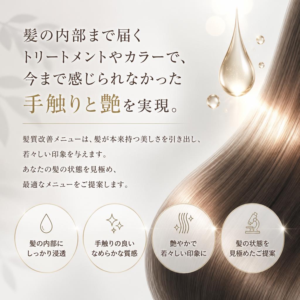 3. 髪質改善メニューの重要性
