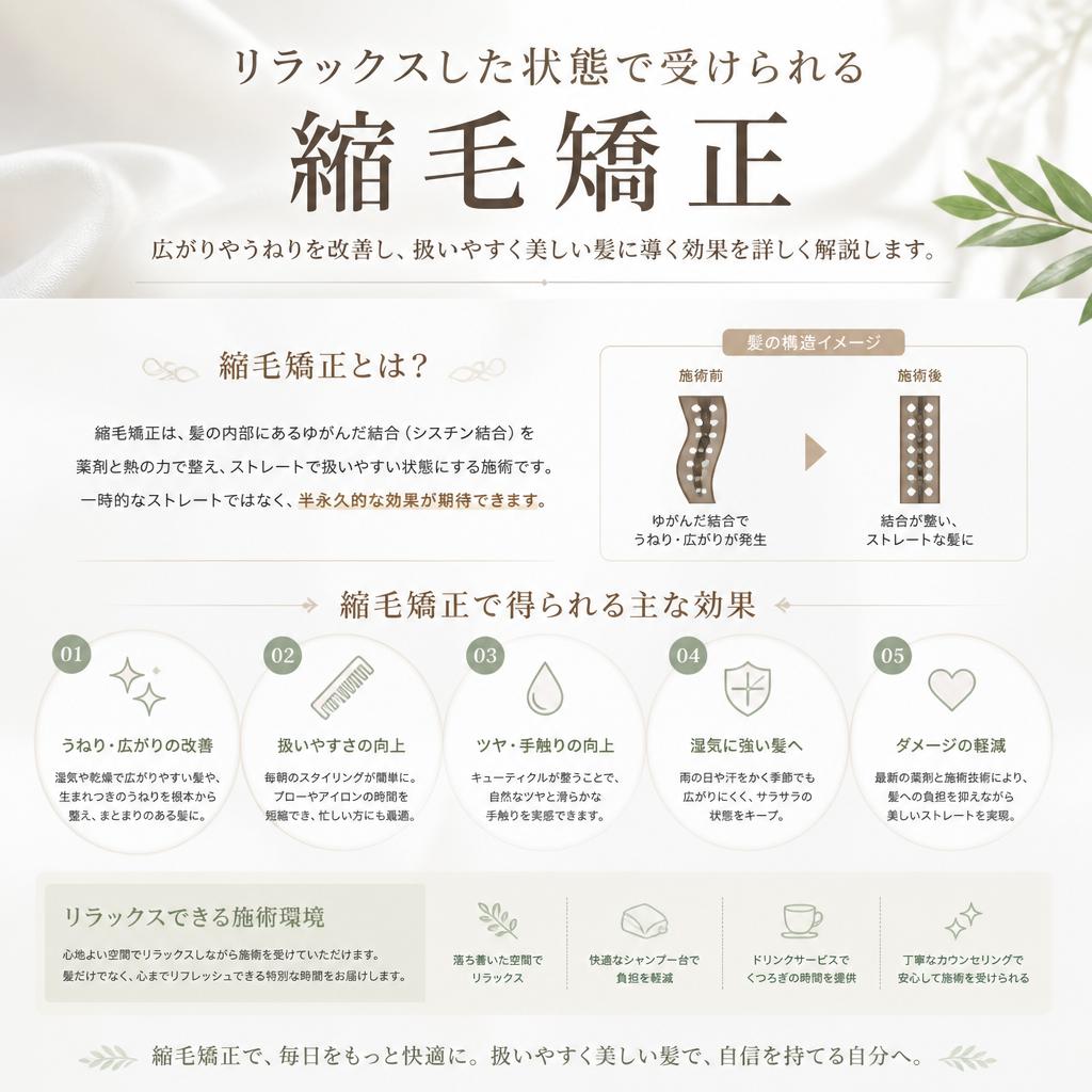 縮毛矯正の効果