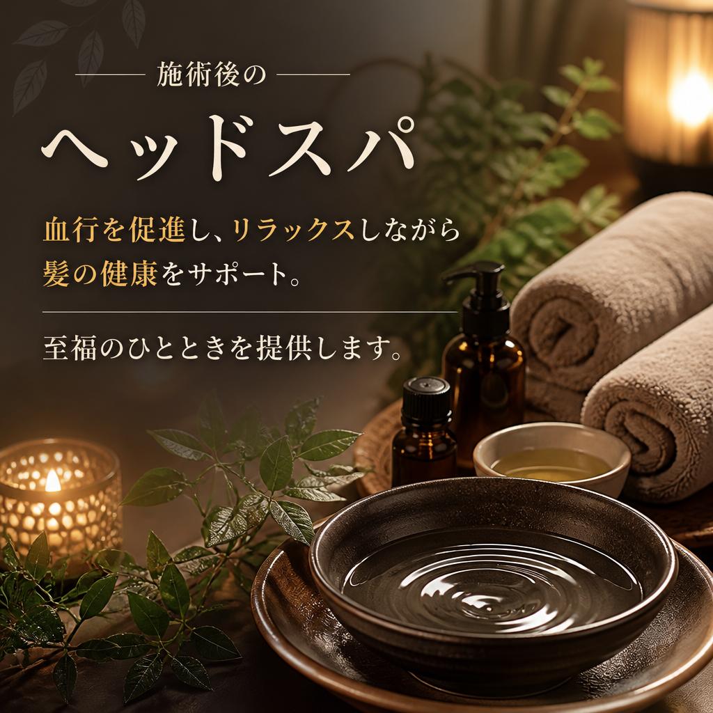 リフレッシュできるヘッドスパ