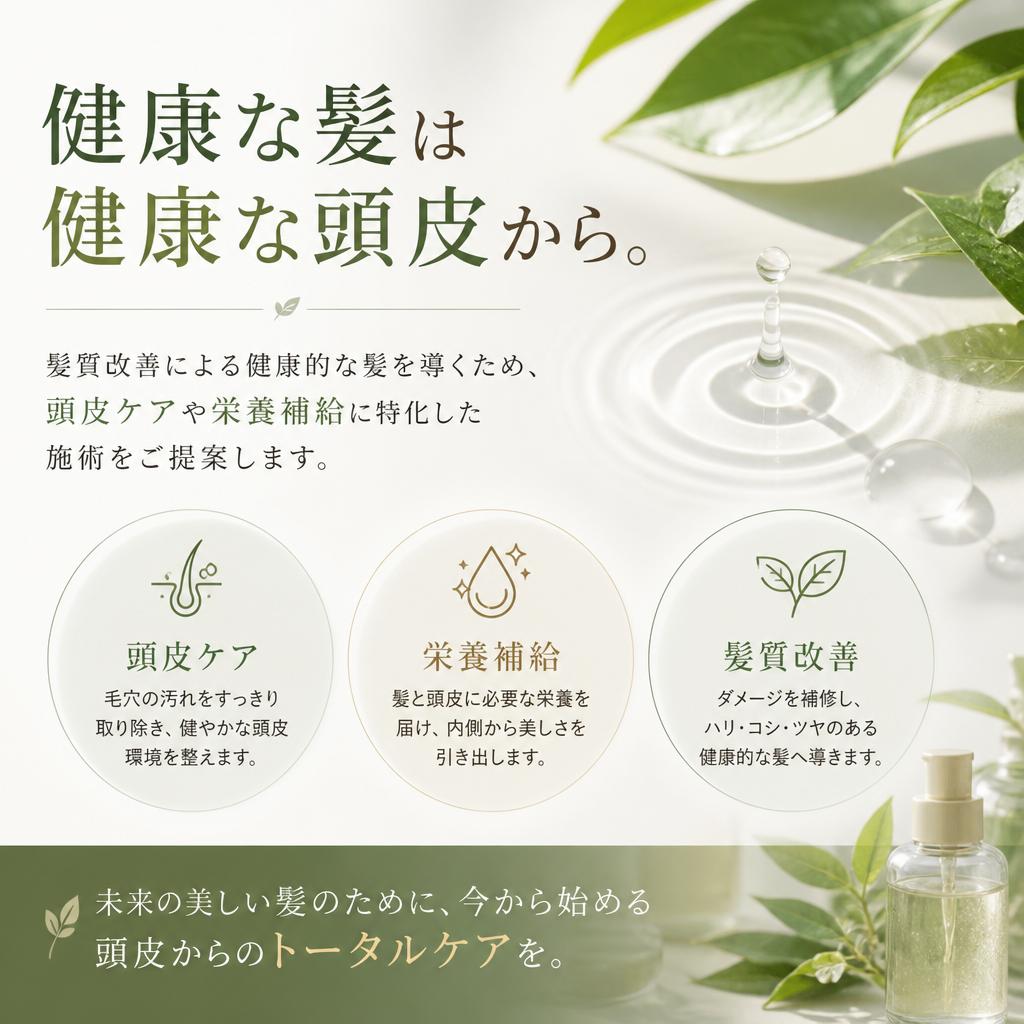 髪と頭皮の健康サポート