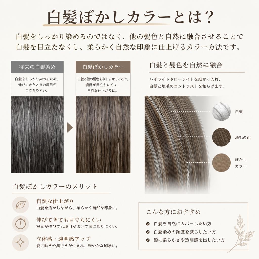 白髪ぼかしカラーとは？